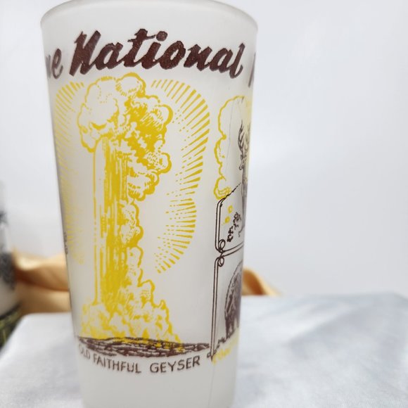 Dining Antique Souvenir Drinking Glass Yellowstone National Park Collectors Glass Poshmark